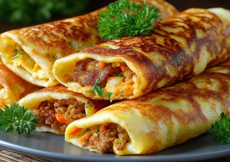 Легкие блинчатые пирожки: бюджетный ужин за 30 минут