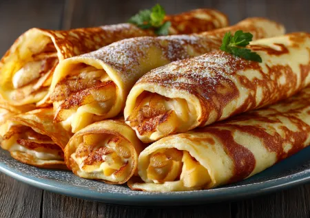 Проще простого: домашний рецепт блинчатых пирожков с яблоком