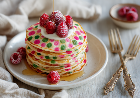 Блины в горошек для детей: веселый завтрак на Масленицу за считаные минуты