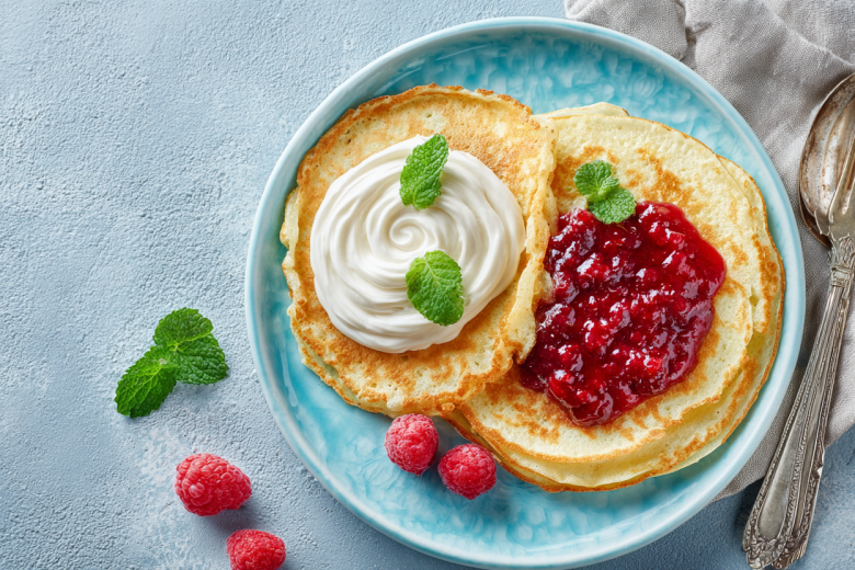 Творожно-рисовые блины