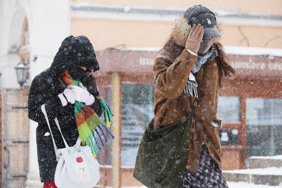 Снегопад в Москве. За сутки в столице прогнозируют выпадение свыше 60% месячной нормы осадков