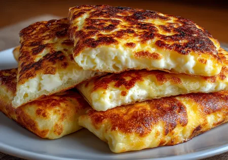 Три плавленых сырка и одно яйцо — неожиданный рецепт лепешек: хрустящая корочка и нежная середина без лишних хлопот
