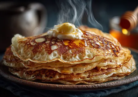 Тонкие, словно кружево: готовим идеальные блины с дырочками на кефире