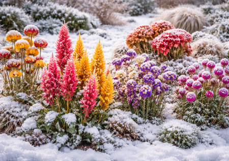 Прохожие заглядывают в сад даже зимой: 5 сухоцветов, которые украшают участок круглый год