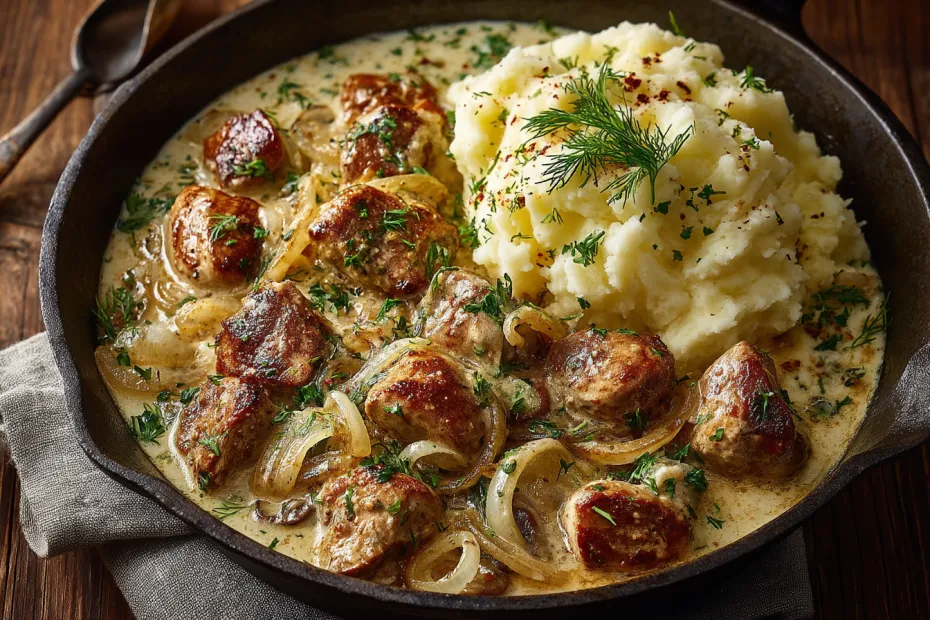 Нежные сердечки в сметане