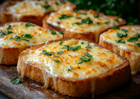 Гренки по-адыгейски с сыром и зеленью: нежная серединка, хрустящие края — тают во рту за 5 минут