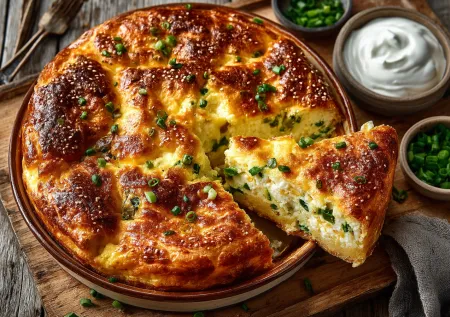 Масленица без хлопот: золотистый заливной пирог — когда лень печь блины