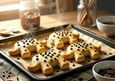 Одного противня нам мало. Творожное Печенье «Слоники» с шоколадной крошкой — хрустящие снаружи, нежные внутри