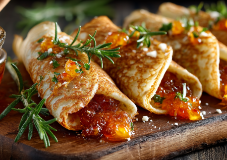 Яркая и витаминная Масленица: блинчатые пирожки с цитрусовой начинкой