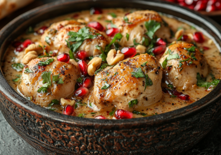 Настроение — Грузия! Курица в ореховом соусе томится в духовке, а гости думают, что я полдня колдовала. Идеально для праздника