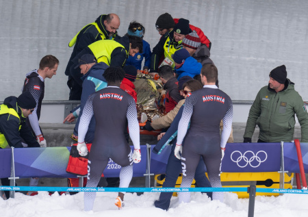 Австрийского бобслеиста госпитализировали с Олимпиады