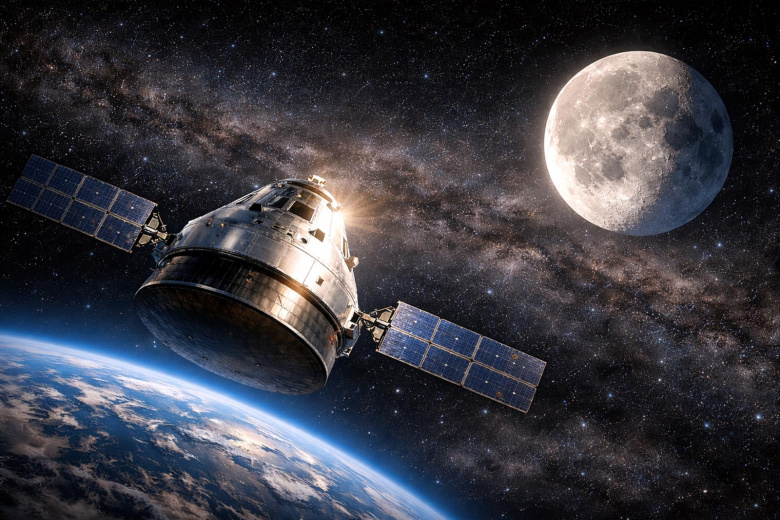 Космический корабль в представлении ИИ