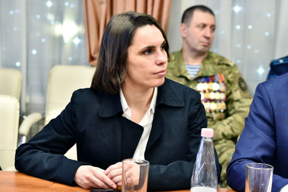 Светлана Омельчнко на встрече с ветеранами СВО