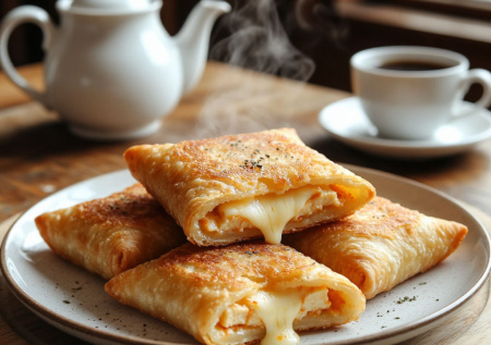 Две картошки, сыр и хлеб — рецепт ленивого завтрака: не драники, а вкуснее и нежнее