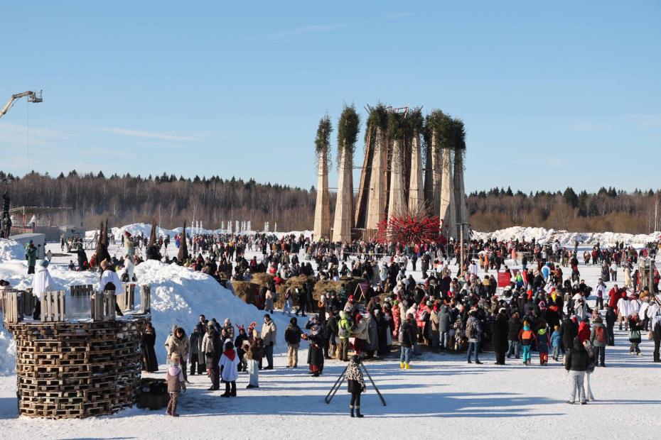 Празднование широкой масленицы в Никола-Ленивце