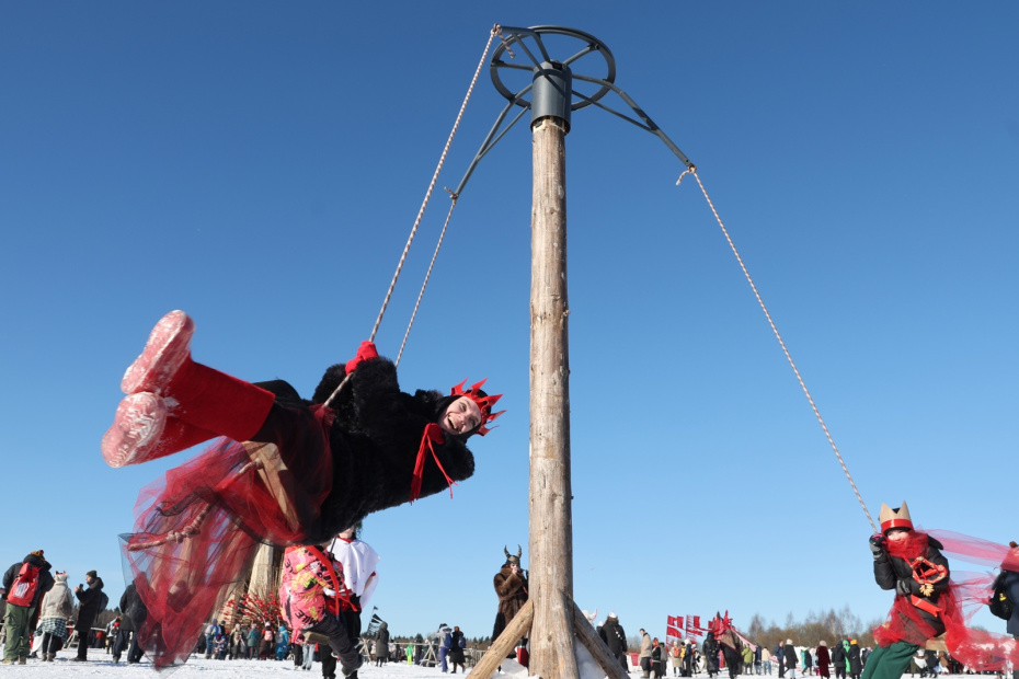 Празднование широкой масленицы в Никола-Ленивце