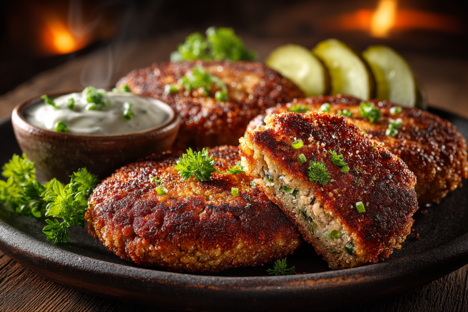 Котлеты с гречкой