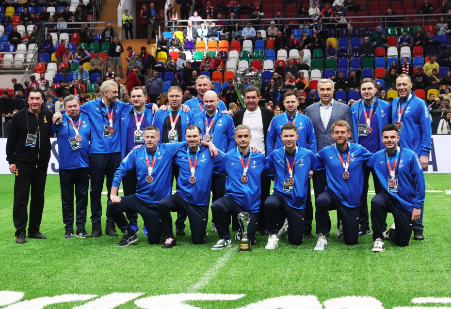 Игроки «Спартака» на церемонии награждения