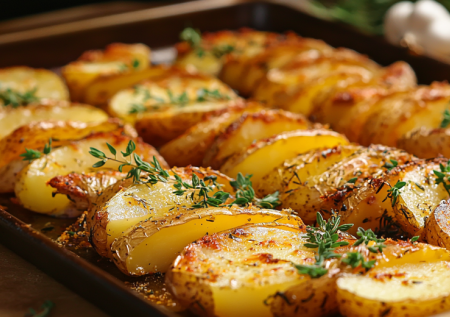 Кинула картошку в пакет, добавила масло и прованские травы, потрясла и в духовку: готова закуска на компанию — не сравнится с фастфудом