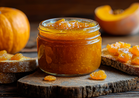 Варю тыкву с курагой и пряностями — получается густое повидло, которое намазывают на хлеб и едят ложками