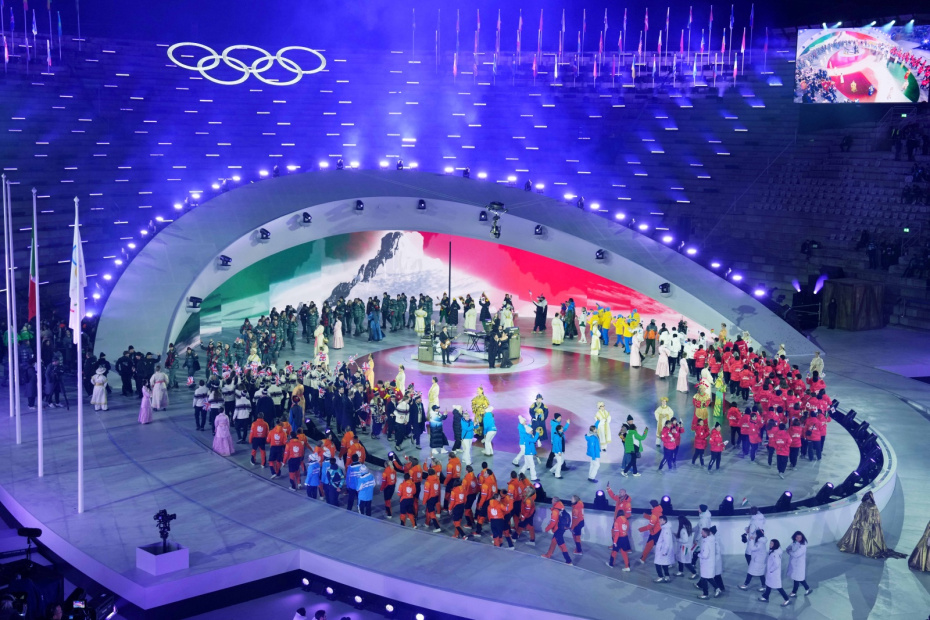 Церемония закрытия зимних Олимпийских игр 2026 года в Милане-Кортине на Олимпийской арене в Вероне, Италия