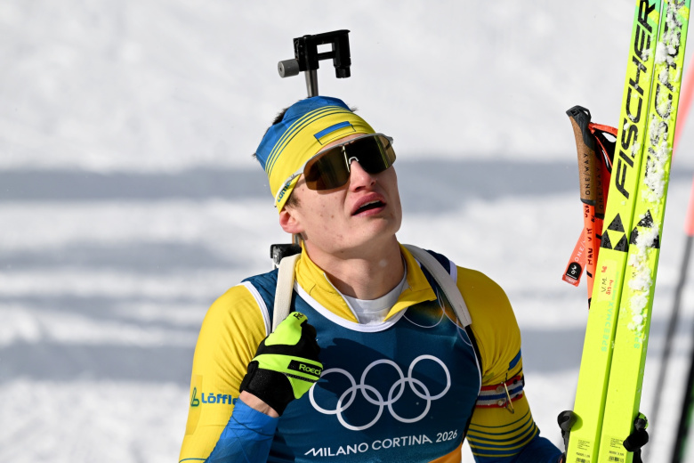 Зимние Олимпийские игры  2026, биатлон, мужчины, массовый старт на дистанции 15 километров. Виталий Мандсын (Украина)