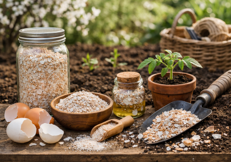 Как только сходит снег, кидаю скорлупки в землю и бед не знаю: даже бедная почва оживает