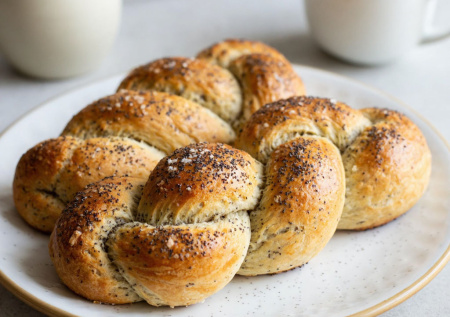 Надоели капризы дрожжевого теста? Пеку творожные «Косички» с маком — мягкие, воздушные, всегда удаются с первого раза