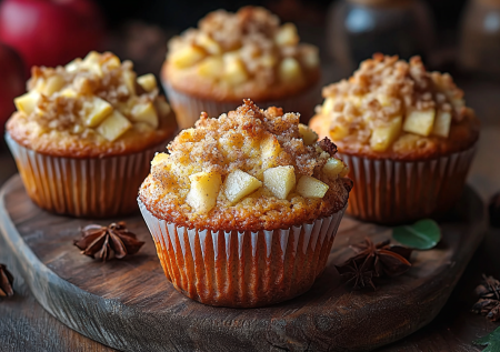 Пара яблок и стакан муки — превращаю простые ингредиенты в волшебные кексы. Аромат на весь дом!