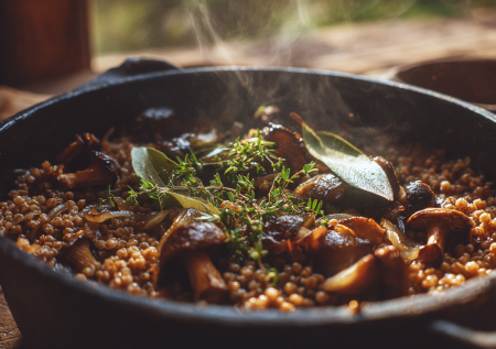 Готовим гречку с белыми грибами по старинному рецепту