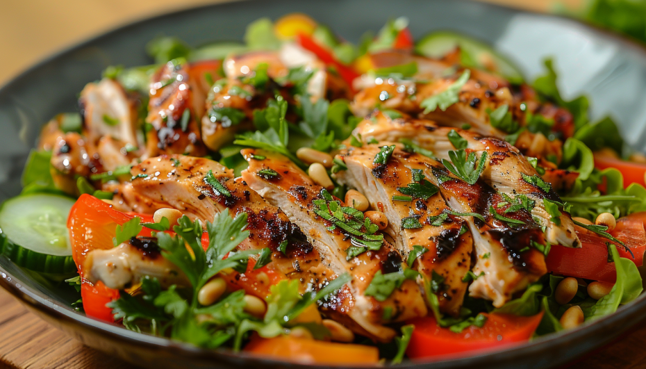 Салат с копченой курицей без усилий