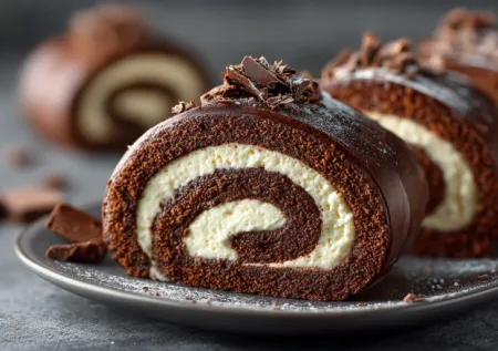 Шоколадный рулет без духовки: нежный десерт, который получится даже у новичка