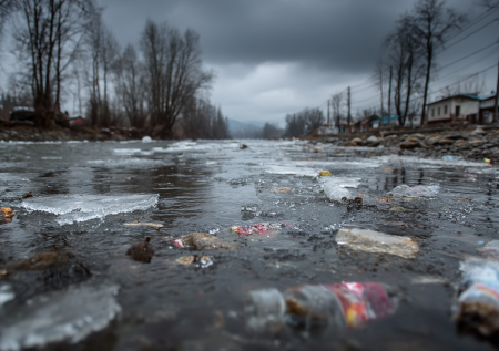 Горы мусора поплыли с Украины в Европу и попали на видео