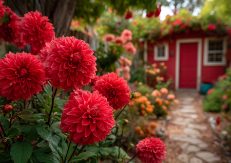 Алые гигантские махровые соцветия идеальной шарообразной формы: этот цветок затмит любые растения
