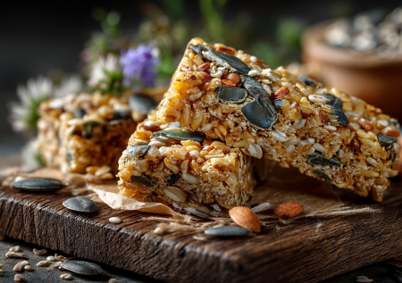 Вместо магазинных батончиков с кучей сахара готовлю свои — из семечек, льна и кунжута. Хрустят, насыщают и никакой химии