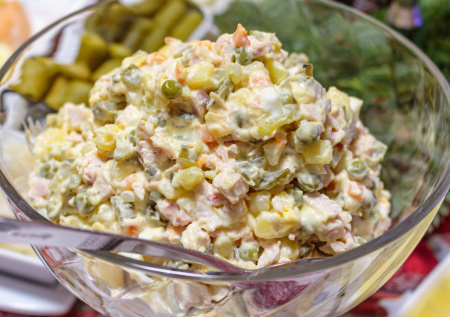 Оливье для Великого поста: рецепт салата и майонеза к нему — вы удивитесь, как это просто