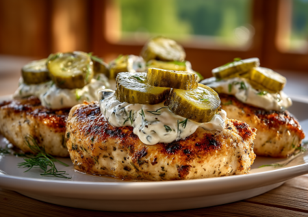 Запекаю грудку прямо с солеными огурцами — такого сочного филе больше никогда не ела: простой рецепт и божественный вкус