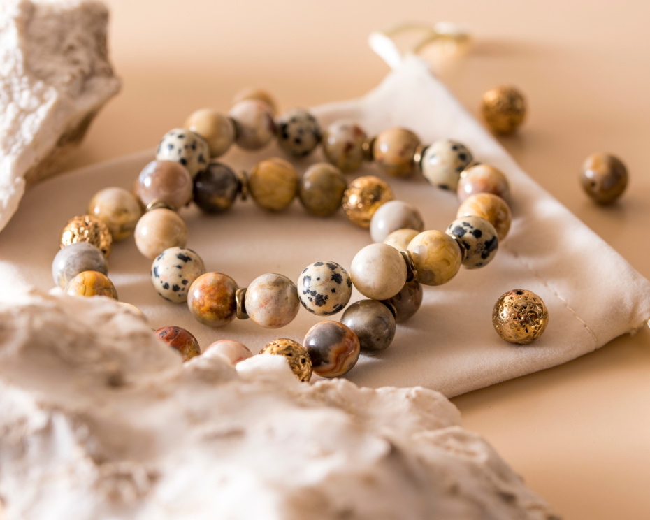 Браслет из кружевного агата