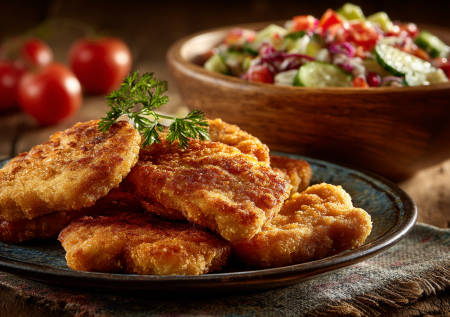 Мариную мясо прямо в кляре и жарю стейки по-деревенски: корочка — отпад, соки остаются внутри