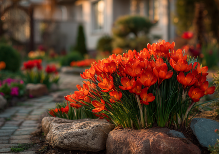 Ни у кого нет такого цветка на дачах, а зря: цветет огненными фейерверками на клумбе