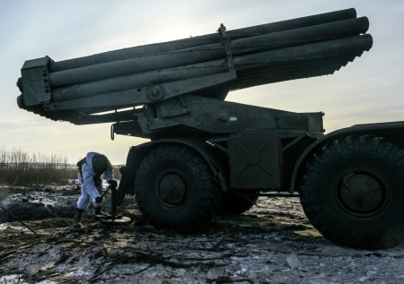 Российские «Ураганы» снесли технику и пехоту ВСУ под Харьковом