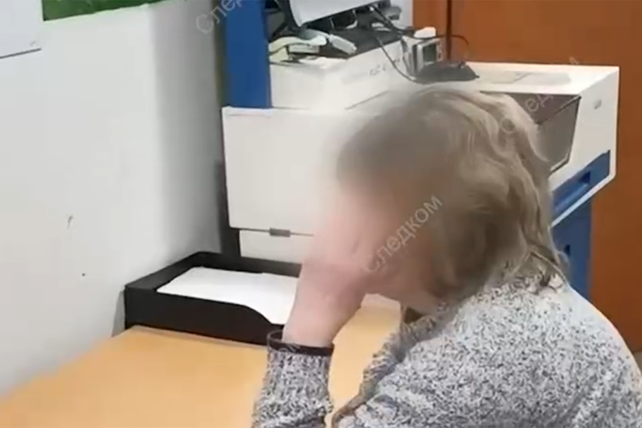 Задержанная сожительница подозреваемого в похищении девочки в Смоленске на допросе в Следственном комитете