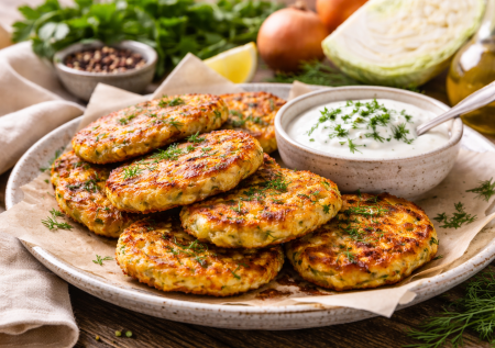 Лью стакан кефира в капусту: жарю капустные оладьи — удивят даже опытных хозяек