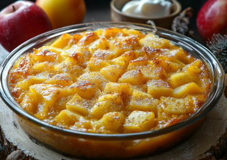 Бургундская яблочная запеканка — затмит омлеты, сырники и лепешки: завтрак по-французски