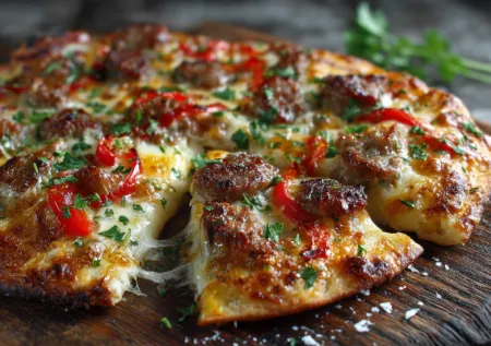 Мини-пицца из лаваша за 10 минут — быстрый перекус без возни с тестом