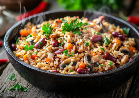 Плов с фасолью и грибами — мое открытие в Великий пост: никакого мяса, а вкус — отвал башки