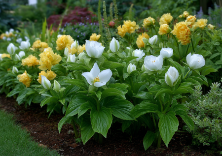 Никаких астильб и хост: три тенелюбивых цветка, которые удивят красотой и станут изюминкой участка