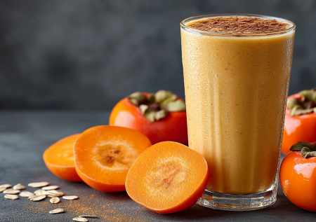 Случайно смешал хурму с бананом — получился смузи, который теперь пью каждое утро. С лимонным соком и капелькой меда просто божественно