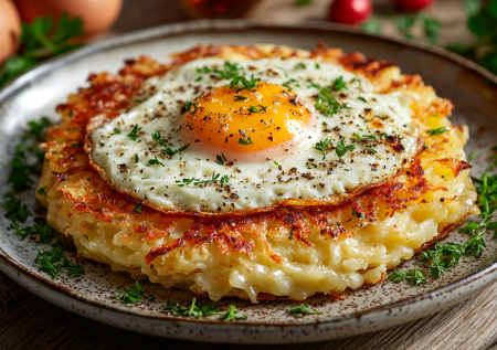 Больше никаких омлетов на завтрак: яичница в дранике — мой фаворит. Три картошки, два яйца — и сыта до обеда