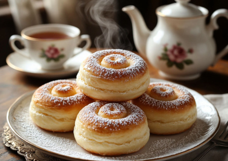 Никаких дрожжей и долгого ожидания! Творожные булочки «Пушинки» с ванилью готовы через 20 минут